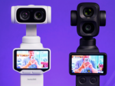 Insta360 Luna Ultra obok DJI Osmo Pocket 4P.