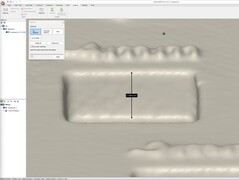 Pomiar głębokości 4 mm na Scanbench w QuickSurface