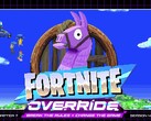 Oficjalna grafika promocyjna gry „Fortnite Override”.