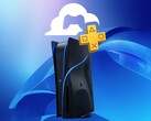 Makieta konsoli PS6 z logo PlayStation cloud gaming