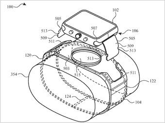 Apple Zegarek z kamerą. (Źródło obrazu: USPTO)