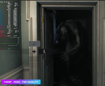 Gra „Resident Evil: Requiem” uruchomiona w rozdzielczości 1440p z ustawieniem jakości FSR na konsoli Steam Machine