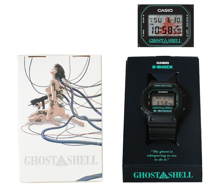 Opakowanie G-Shock DW-5600 x Ghost in the Shell (źródło zdjęcia: Tokyo Node / Ghost in the Shell)
