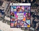 Grafika pudełka GTA 6 na PS5 z widoczną wstępną klasyfikacją PEGI