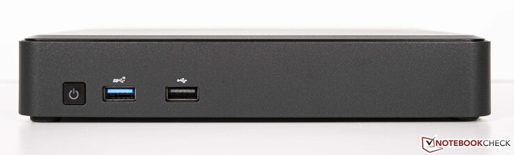 Przód: Power-On, 1x USB3.1 Gen.2, 1x USB2.0