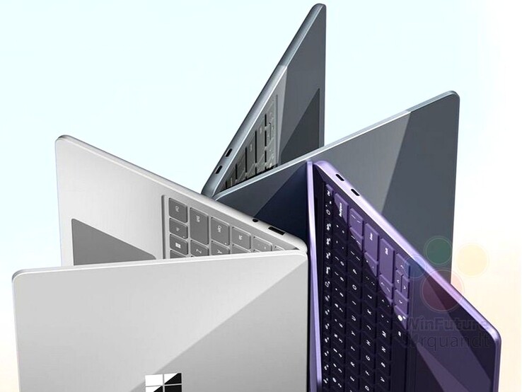 Surface Laptop 13" będzie dostępny w trzech wersjach kolorystycznych, podobnie jak Surface Pro 12". (Źródło zdjęcia: Roland Quandt &amp; WinFuture)