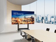 138-calowy ekran LED ViewSonic jest składany, a zatem w pewnym stopniu przenośny (źródło obrazu: ViewSonic)