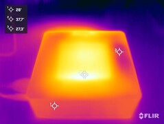 Test obciążeniowy Minisforum AtomMan X7 Ti (górna strona)