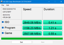 Test porównawczy kopiowania AS SSD