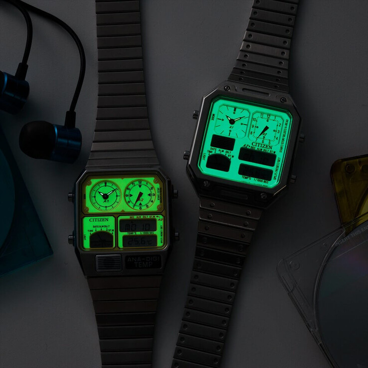 Podświetlane tarcze świecą delikatnie w ciemności po wystawieniu na działanie światła.