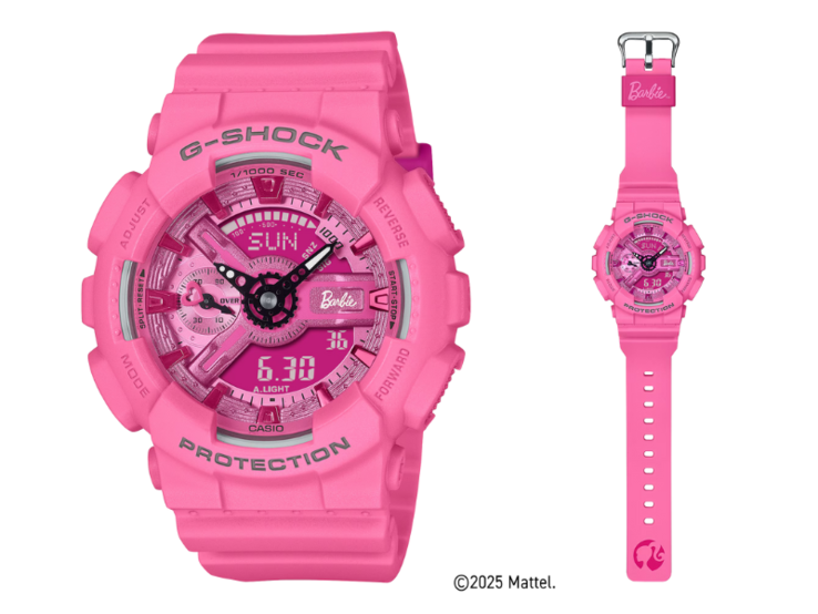 Zegarek Casio G-Shock GMA-S110BE-4A do współpracy z Barbie. (Źródło zdjęcia: Casio)