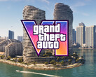 Baner przedstawiający drapacze chmur Vice City w grze GTA 6