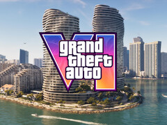 Baner przedstawiający drapacze chmur Vice City w grze GTA 6