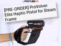 Kontroler ProVolver Elite Haptic Pistol dla Steam Frame. (Źródło obrazu: ProTubeVR)