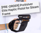 Kontroler ProVolver Elite Haptic Pistol dla Steam Frame. (Źródło obrazu: ProTubeVR)