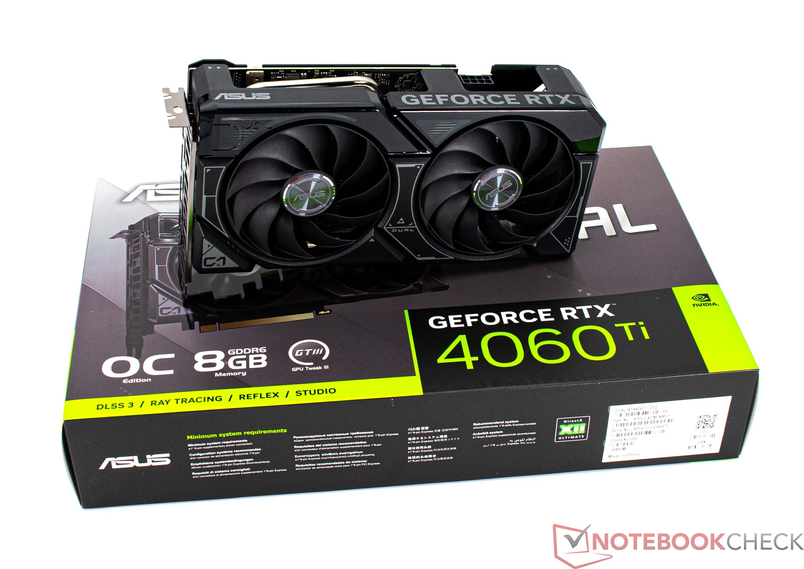 ASUS Dual GeForce RTX™ 4060 Ti ASUS Dual GeForce RTX™ 4060 Ti White OC Edition 8GB GDDR6