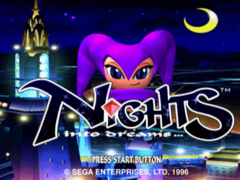 Ekran powitalny gry Nights Into Dreams firmy SEGA (źródło obrazu: Sega Retro)