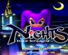 Ekran powitalny gry Nights Into Dreams firmy SEGA (źródło obrazu: Sega Retro)