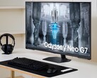Nowy 43-calowy monitor Samsung Odyssey Neo G7 wykorzystuje technologię matrycy kwantowej. (Źródło obrazu: Samsung)