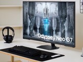 Nowy 43-calowy monitor Samsung Odyssey Neo G7 wykorzystuje technologię matrycy kwantowej. (Źródło obrazu: Samsung)