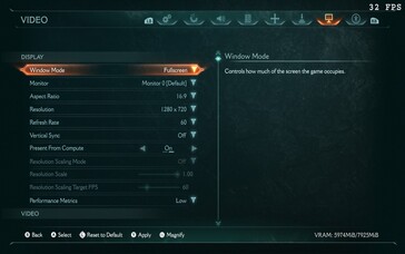 Ustawienia Doom: The Dark Ages Steam Deck (źródło obrazu: Notebookcheck)
