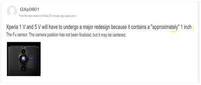 Plotki o aparatach fotograficznych Xperia 1 V i 5 V. (Źródło obrazu: SumahoDigest - przetłumaczone maszynowo)