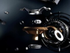 Zrzut ekranu z filmu przedstawiającego proces montażu silnika odrzutowego. (Źródło obrazu: AECC)