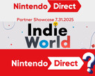 Baner dla Nintendo Direct Partner Showcase, Indie World i Nintendo Direct (źródło obrazu: Nintendo of America z poprawkami)