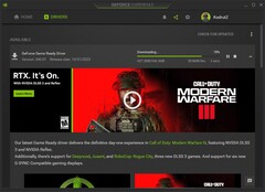 Aktualizacja sterownika Nvidia GeForce Game Ready Driver 546.01 do pobrania w GeForce Experience (Źródło: własne)