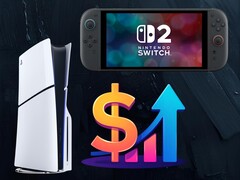 Grafika przedstawiająca możliwe podwyżki cen Switch 2 i PS5 (źródło obrazu: Nintendo, Sony PlayStation z poprawkami)