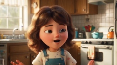 Kadr z przykładowego filmu wygenerowanego przez Veo 2 na podstawie podpowiedzi