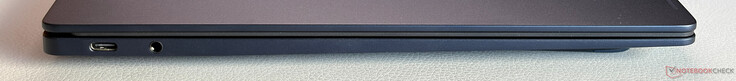 Po lewej: USB-C 3.2 Gen. 2 (10 Gbps, DisplayPort 1.4, Power Delivery 3.0), gniazdo stereo 3,5 mm