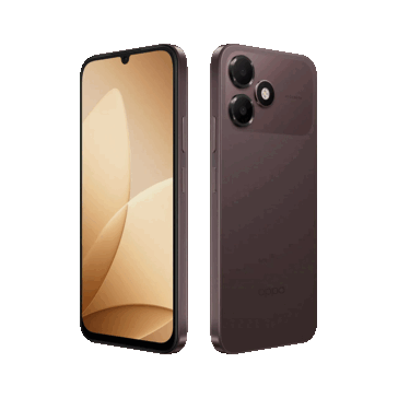 Model Oppo K14 Lite w kolorze Stone Brown.