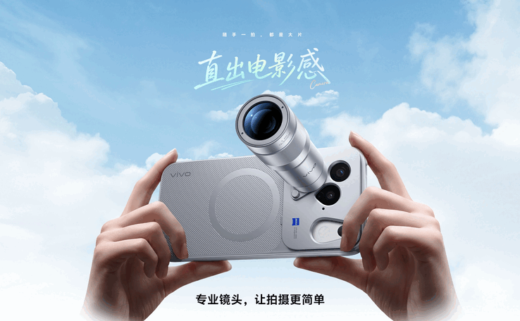 Model Vivo X500 z telekonwerterem Zeiss G2.