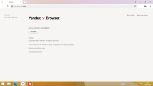 Windows 8.1: Yandex 24.1.4.827, z aktualizacją do wersji 24.1.5.736 za jednym kliknięciem (Źródło obrazu: Zrzut ekranu)
