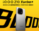 IQOO Z10 Turbo+ może pochwalić się potężną baterią o pojemności 8000 mAh z obsługą ładowania przewodowego 90 W (źródło obrazu: iQOO)