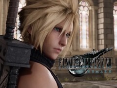 Pokazano baner Final Fantasy Remake Part 3 z Cloudem (źródło obrazu: Square Enix, Nintendo of America z poprawkami)