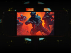 Zestaw Multiplayer Madness 2026 zawiera dziewięć gier i jedno DLC. Na zdjęciu: Steam Deck ze zdjęciem okładki gry Phantom Squad.