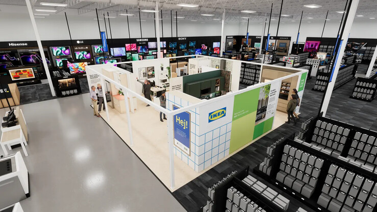 Makieta nowego sklepu IKEA w Best Buy. (Źródło zdjęcia: IKEA)