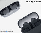 Słuchawki Galaxy Buds 3 FE będą dostępne od 5 września 2025 roku. Na zdjęciu: dwa kolory bezprzewodowych słuchawek dousznych. (Źródło zdjęcia: Samsung - edytowane)