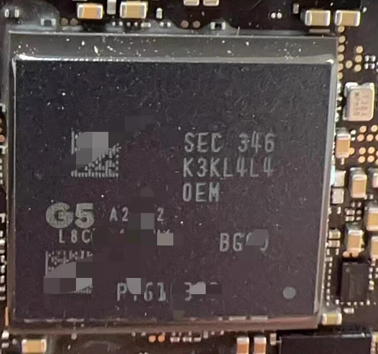 Zbliżenie na chipset Tensor G5 (źródło obrazu: Goofish)