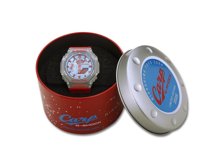 Casio G-Shock 2026 x Hiroshima Toyo Carp GA-2100X (źródło zdjęcia: sklep Hiroshima Toyo Carp)