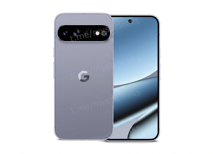 Wygenerowany przez sztuczną inteligencję render tylnej konstrukcji Pixel 11 Pro, pokazujący matrycę LED RGB