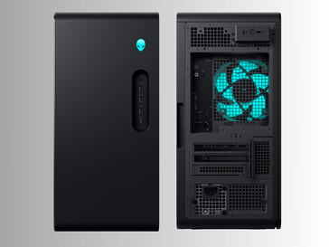 Komputer do gier Alienware Aurora z przodu i z tyłu (źródło zdjęcia: Dell)