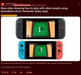 Nintendo dzisiaj! Demo Switch 2 GameShare (źródło obrazu: zrzut ekranu, subreddit Switch 2)
