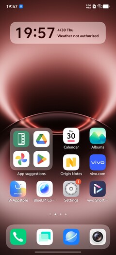 Vivo X300 Ultra: Ekran główny