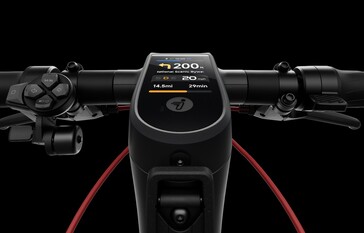 Hulajnoga elektryczna Segway Max G3 Plus jest wyposażona w kolorowy wyświetlacz służący do nawigacji.
