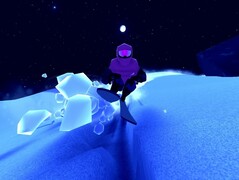 Na zdjęciu: Zdjęcie selfie podczas jazdy na nartach przy użyciu trybu fotograficznego w grze (Źródło: Zrzut ekranu z gry Sno: Ultimate Freeriding studia Gauntlet)