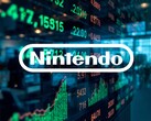 Logo Nintendo pokazane przed kursem giełdowym