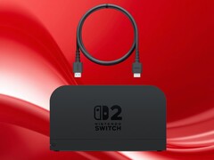 Kabel HDMI Switch 2 pokazany ze stacją dokującą